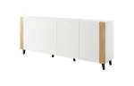 FARO kummut 200x42x82 valge matt + tamm k&auml;sit&ouml;&ouml;na