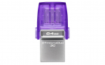 Kingston Technology DataTraveler 64GB microDuo 3C 200MB/s kahekordne USB-A + USB-C m&auml;lupulk