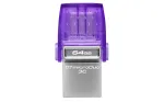 Kingston Technology DataTraveler 64GB microDuo 3C 200MB/s kahekordne USB-A + USB-C m&auml;lupulk