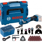 Bosch Cordless Multi-Cutter GOP 18V-34 Solo Professional, 18Volt, multifunctional tool (blue/black, without battery and charger, L-BOXX + accessory box)