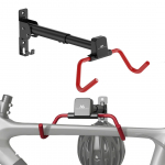 Maclean Horizontal Wall-Mounted Bike Rack, Steel, Max. Load 30 kg, Adjustable Angle, MC-172