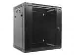 Lanbergi seinale kinnitatav rack-kapp 19'' 12U 600x450mm must (klaasuksega)