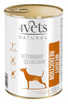 4VETS Natural Weight Reduction Dog - m&auml;rg koeratoit - 400 g