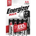 ENERGIZER PATAREID ALKALINE MAX AA LR6, 4 TK, &Ouml;KOPAKEND
