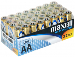 MAXELL leeliseline LR6 AA fooliumpatarei, 32 tk karbis (8 pakki 4 tk)