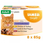 IAMS DELIGHTS Land Collection in Gravy box &ndash; wet cat food &ndash; 8x85g
