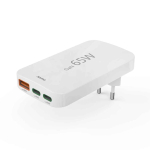 Hama 00125144 charger 65W GaN PD QC 2&times; USB-C 1&times; USB-A