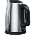 Braun Household Kettle PurShine WK 1500 BK (stainless steel/black, 1.7 liters, 2,200 watts)