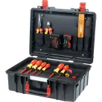Wiha tool case Basic Set L electric (red/yellow, 46 pieces, with case)
