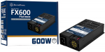 SilverStone SST-FX600-PT, PC power supply (black, 2x PCIe, 600 Watt)