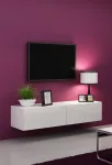 Cama TV-alus VIGO 140 30/140/40 valge/valge l&auml;ikega