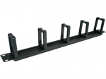 Alantec PK048 1U 19" kaablikorraldaja harjatud r&otilde;ngaga, 5 plasthoidikuga