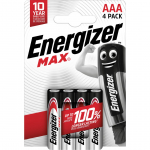 ENERGIZER PATAREID ALKALINE MAX AAA LR03, 4 TK, &Ouml;KOPAKEND