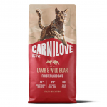 CARNILOVE Active Cat Lamb&Wild Boar Sterilised - dry cat food - 6kg