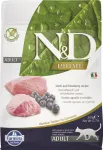 FARMINA N&D Prime Cat lambaliha ja mustikaga t&auml;iskasvanud kassitoit - 300 g
