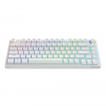SAVIO PHENIX WHITE juhtmevaba mehaaniline klaviatuur, Gateron Red Pro, ABS