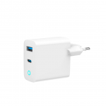 Gembird TA-UC-PDQC65L-W-01 mobiilseadme laadija Universaalne valge AC Kiirlaadimine Siseruumides