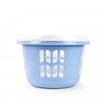 Beldray LA00000174CRNEU7 Set Of 2 Laundry Basket 30L, White/Blue