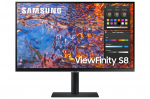 LCD Monitor|SAMSUNG|ViewFinity S8|27"|Business/4K|Panel IPS|3840x2160|16:9|60Hz|5 ms|Swivel|Pivot|Height adjustable|Tilt|Colour Black|LS27B800PXPXEN