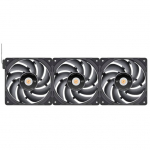 Thermaltake TOUGHFAN EX12 Pro High Static Pressure PC Cooling Fan &ndash; Swappable Edition, Case Fan (Black, 3-Fan Pack)