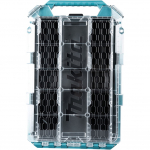 Makita MAKTRAK Organizer flat M, tool box blue/transparent, transparent lid