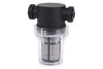 Alphacool ES Big Inline particle filter 2x G1/4 IG/IG (black/transparent, for the coolant circuit)