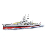 COBI Battleship Gneisenau, construction toy (scale 1:300)