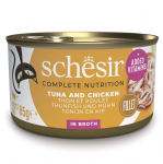 SCHESIR tuunikala, kana ja riisiga m&auml;rgtoit kassidele keeduvees - 85 g