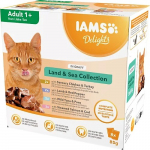 IAMS DELIGHTS Land & Sea Collection in Gravy box &ndash; wet cat food &ndash; 8x85g