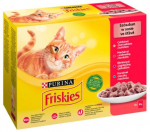 Friskies Mix liha - m&auml;rg kassitoit - 12 x 85 g