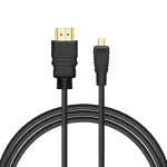 Savio CL-39 HDMI-kaabel 1 m HDMI-t&uuml;&uuml;p A (standardne) HDMI-t&uuml;&uuml;p D (mikro) must