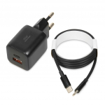 iBOX C-42 GaN PD33W seinalaadija, must