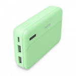 Power pack pocket 10000mAh 2xUSB-A green