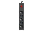 Power strip ARC5 1,5 m ARC5/15/CZ black