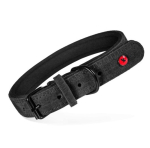 ZOLUX Komfort Leather, black color &ndash; dog collar &ndash; 30 cm