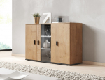 Cama kummut 120 cm SOHO S7 lefkas tamm/must