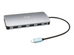 I-TEC USB-C metallist nanodokk 3xDisplay+PD