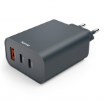 Hama 08644500 65W PD seinalaadija 2x USB-C USB-A kiirlaadimine ECOSENTIAL