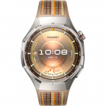 Huawei Watch GT 6 Pro (Atum-B29W), Smartwatch black, titanium case, brown nylon strap