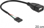 DeLOCK USB 2.0 (gniazdko) na USB 2.0 Pin Header, 0.2m (83291)