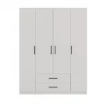 Topeshop ROMANA 160 BIEL KPLB magamistoa riidekapp/kapp 11 riiulit 4 ust Valge
