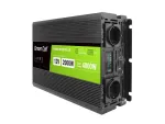 Green Cell PowerInverter LCD 12V kuni 230V 2000W/40000W autoinverter LCD-ekraaniga - puhas siinuslaine