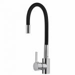 PYRAMIS 090919638 kitchen faucet Black, Chrome