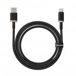 Baseus Dura USB Type A - Type C 60 W kiirlaadimiskaabel 1 m must, kuldne