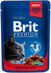BRIT Premium kassi veiselihahautis hernestega - m&auml;rg kassitoit - 100g