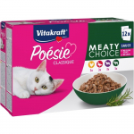 VITAKRAFT Po&eacute;sie Classique Lihavalik - kassi m&auml;rgtoit - 12 x 85g