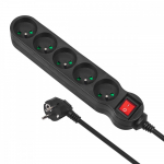 Power strip 1,4m MCE183 2300W black