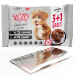 TUF TUF 2x linnulihaga, 2x veiselihaga - m&auml;rg koeratoit - 4x100g
