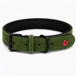 ZOLUX Komfort Leather, green color &ndash; dog collar &ndash; 30 cm