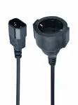 Gembird PC-SFC14M-01 toiteadapter IEC320 C14 -> SCHUKO (F) 15 cm kaablil